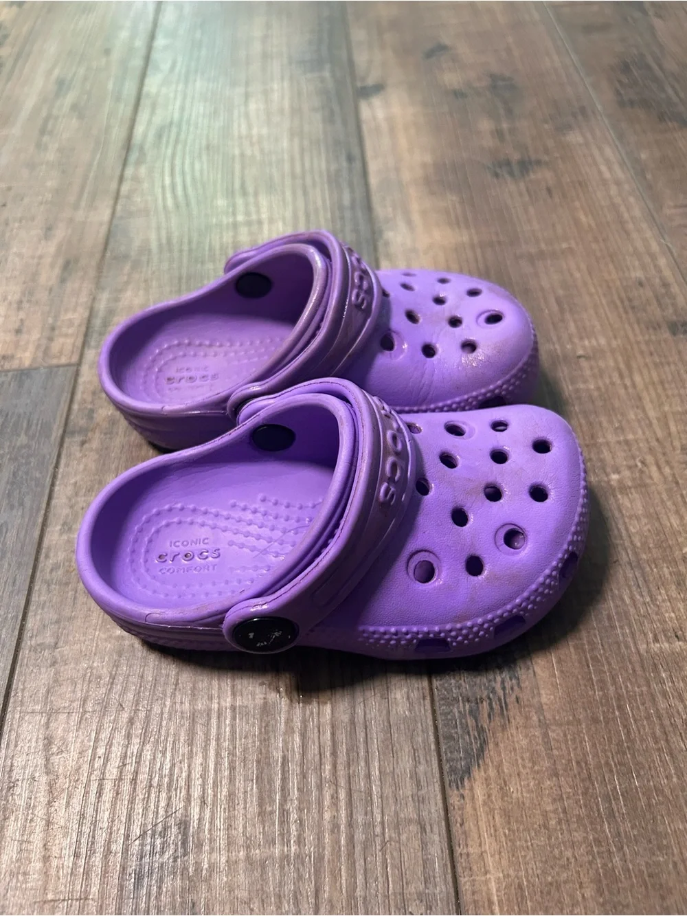 Crocs Child Classic Clog Purple US C6 Slip On